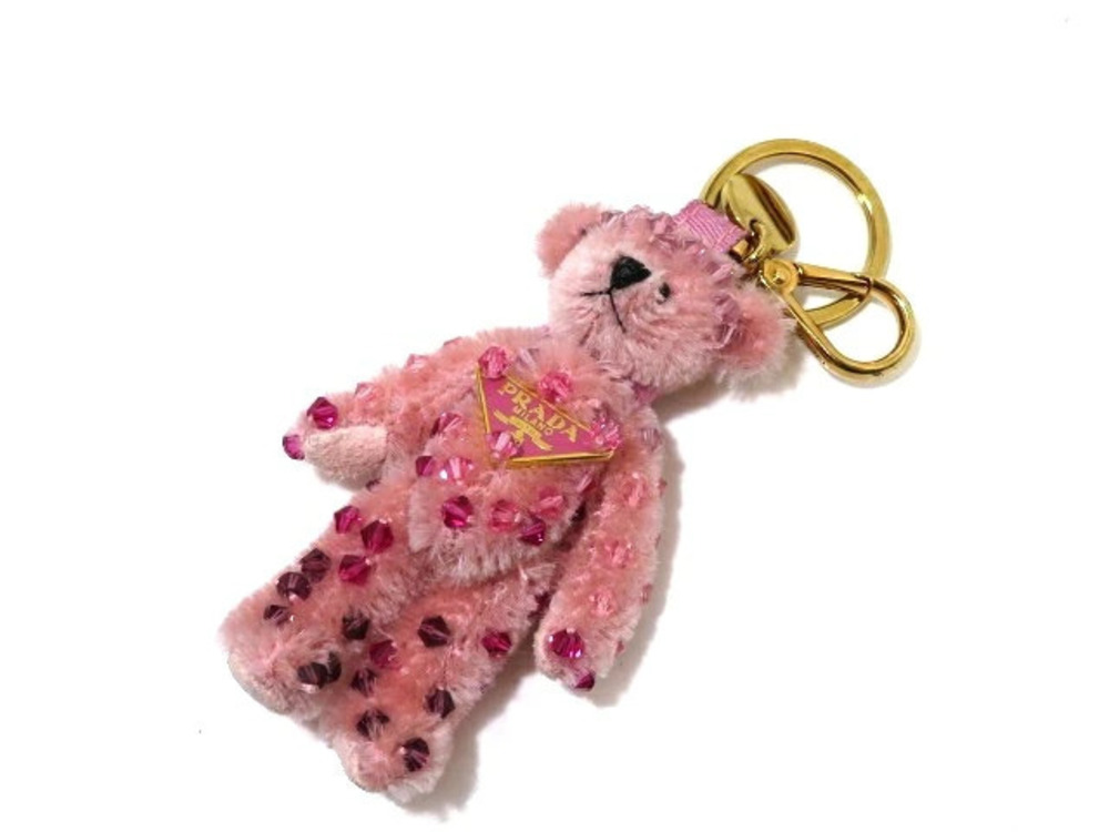 Prada accessories keychain bag charm Angel Bear Pink NARCISO ROSA